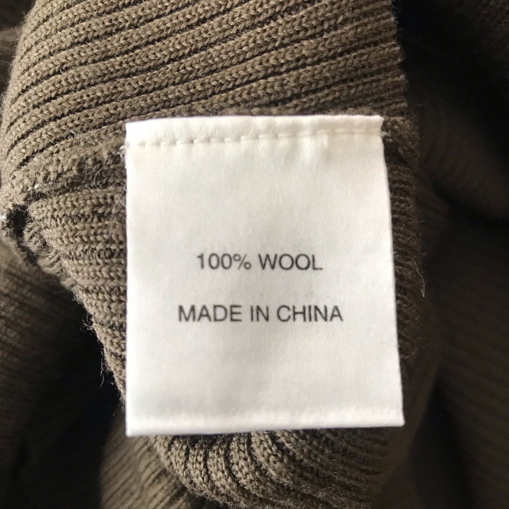 Orla Kiely Long Wool Brown Cardigan Patterned Cuff - Picture 10 of 12